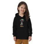 Christmas - Elf Girl - Organic Cotton Eco Hoodie - Kids 4Y-12Y - Image 3