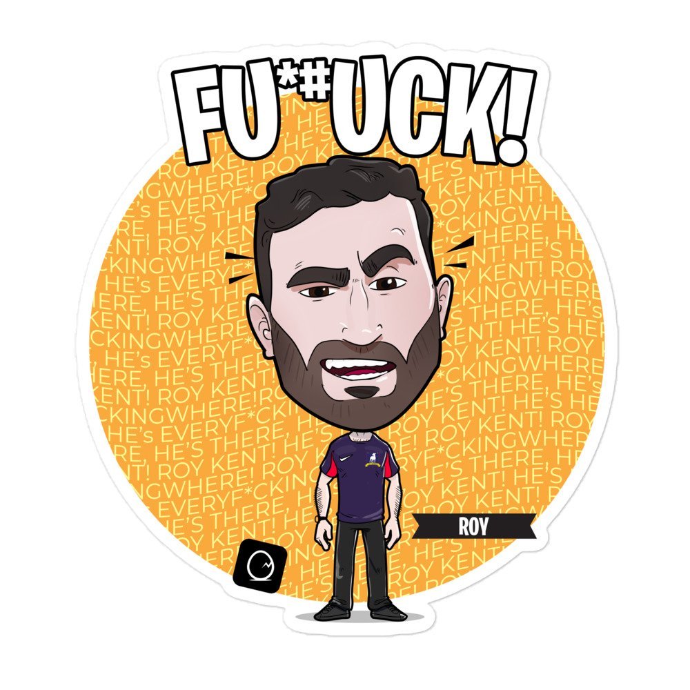 kiss-cut-stickers-white-5.5x5.5-default-673a21805f8a1.jpg Roy Kent - F*ck - Sticker - Image 1