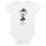Christmas Elf Girl Bodysuit 100% Organic Cotton - Infant 3M-18M - Image 4