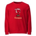Christmas Mother Unisex Organic Sweatshirt Adult - Image 2