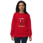 Christmas Mother Unisex Organic Sweatshirt Adult - Image 3