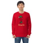 Christmas Elf Boy Unisex Organic Sweatshirt Adult - Image 7