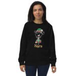 Christmas Elf Girl Unisex Organic Sweatshirt Adult - Image 6