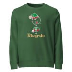 Christmas Elf Boy Unisex Organic Sweatshirt Adult