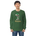Christmas Elf Boy Unisex Organic Sweatshirt Adult - Image 6