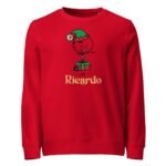 Christmas Elf Boy Unisex Organic Sweatshirt Adult - Image 4