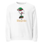 Christmas Elf Boy Unisex Organic Sweatshirt Adult - Image 5