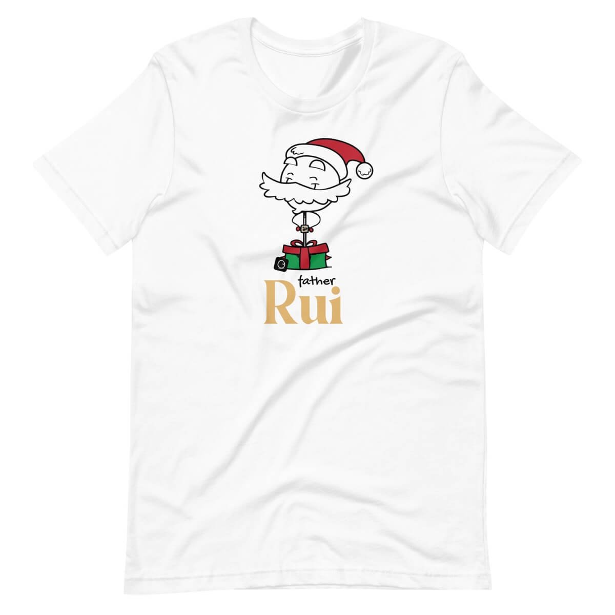 unisex-staple-t-shirt-white-1a Christmas Father Unisex T-Shirt Adult - Image 1