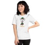 Christmas Elf Girl Unisex T-Shirt Adult - Image 9