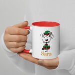 Christmas Elf Girl Personalized 11oz - 325ml Mug - Image 3
